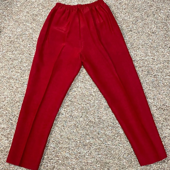 Christie of CA rayon high wasted red pants Size 14 - Picture 2 of 11